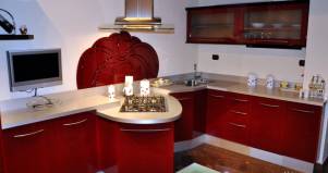 Cucina artigianale moderna Saro design esclusivo in legno